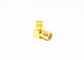 Gold Plated RF Adapter Right Angle 50Ohm SMA Female to SMA Female Adaptor Connector