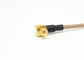 RG316 RF Cable Assemblies MCX Male Right Angle RF Coaxial Connector Diameter=0.51mm