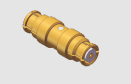 Hembra recta de SMP del RF de 50 ohmios del conector de cobre amarillo del adaptador a la longitud femenina 11.8m m