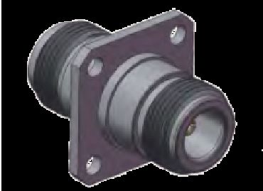 Copper Alloy Nickel Plating N Type 4 Hole Flange Panel Mount Jack to Jack Adapter 11GHz