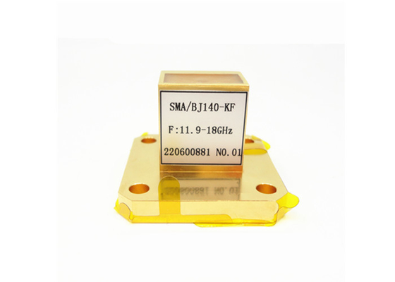 11.9GHz - 18GHz SMA Female Waveguide To Coaxial Adapter WR62 BJ140 SMA-BJ140-KF
