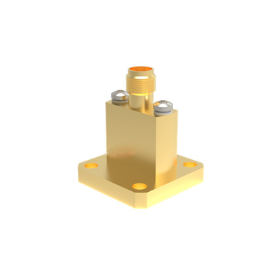 WR42 BJ220 To K2.92mm Female End Launch Waveguide To Coax Adapter 17.6GHz~26.7GHz K/BJ220-KFE7
