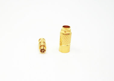 Straight Female SMPM RF Connector Gold Plated Durable for Radar Microwave