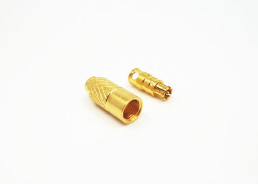 Straight Female SMPM RF Connector Gold Plated Durable for Radar Microwave