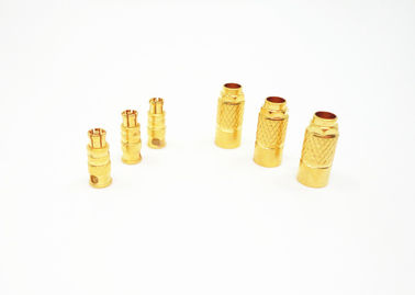 Straight Female SMPM RF Connector Gold Plated Durable for Radar Microwave