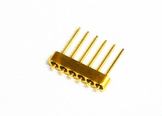6-pin 1.27um Gold Plated Nail Head Glass To Metal Kovar Headers ELT-JMC6