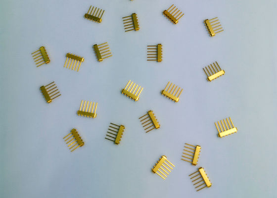 6-pin 1.27um Gold Plated Nail Head Glass To Metal Kovar Headers ELT-JMC6