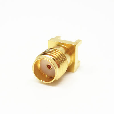 Straight SMA Female Jack Connector for PCB Edge Mount Up to 18GHz