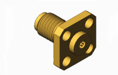 Conector RF de latón femenino de la serie MSSM con conector coaxial de micro-banda