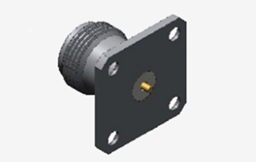 Conector coaxial de alta eficiencia de tipo N femenino de RF con microstrip