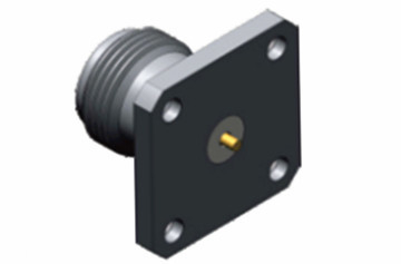 Flanca de 4 agujeros de la serie N Coaxial RF femenino para aplicaciones de comunicación