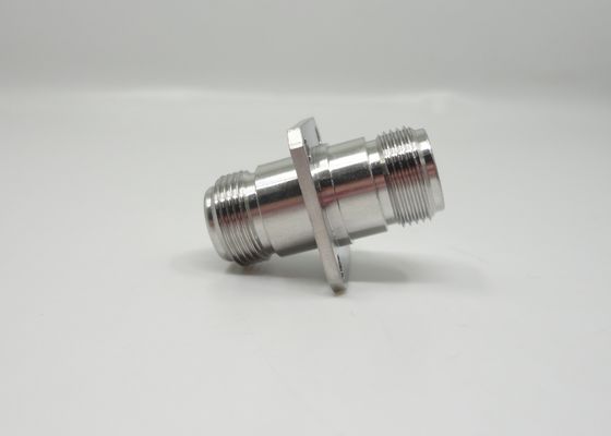 Acero inoxidable tipo N de mujer a mujer Adaptador de brida de 4 agujeros 11GHz