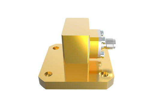 9.84GHz~15GHz WR75 a SMA Mujer Guía de ondas de ángulo derecho a adaptador de coax SMA/BJ120-KF6