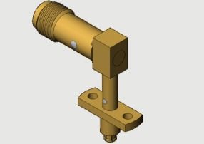 2 agujeros de montura de brida SMA Femenino / Jack a Mini SMP (SMPM, SSMP) Femenino / Jack Adaptadores hasta 18GHz