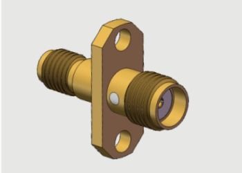 Adaptadores SMA Hembra / Jack a SSMA Hembra / Jack con Montaje de Brida de 2 Agujeros, Hasta 18 GHz
