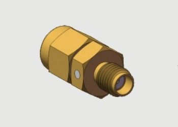 Acero inoxidable de aleación de cobre recta SMA masculino / conexión a SSMA femenina / conector de conexión RF coaxial Adaptadores utilizados para medición de microondas, comunicación, radar, SATCOM
