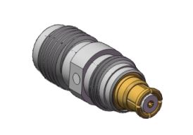 Adaptador coaxial RF de montaje en mamparo de acero inoxidable SMA hembra a SMP hembra, frecuencia de hasta 18 GHz
