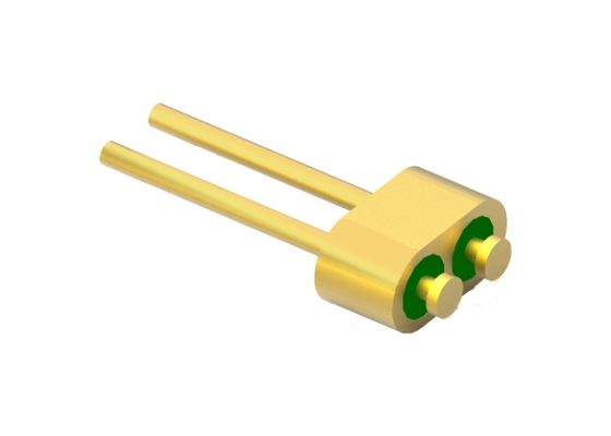Cabeza de clavos de 2 pines de vidrio a metal Cabeza de sello hermético con superficie de unión de alambre de oro MC-628-JH
