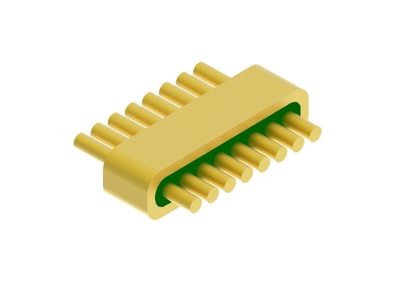 Conector de encabezado de 8 pines Kovar 4J29 Hermético DC de corte recto para soldadura MC-1766-JH