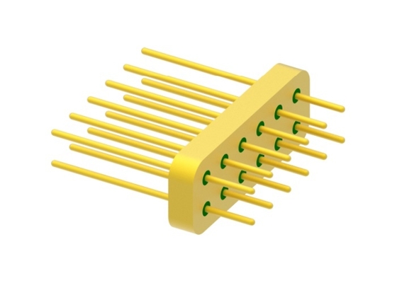 Conectores eléctricos herméticos de 12 pines de 2 filas de pequeño tamaño de alambre de oro MC-2188