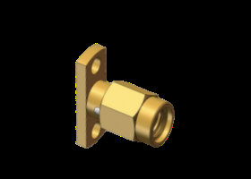 Conector RF SSMA Macho Montaje en Brida de 2 Orificios 18GHz 50Ω