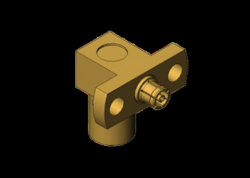 50Ω Dorado Ángulo derecho SMP Hombre a SSMP Hembra SMP a SSMP Enchufe a Jack Adaptador coaxial RF hasta 40GHz