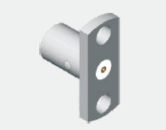 Acero Inoxidable SMP Macho Medio Detent Montaje en Panel SMP Plug Brida de 2 Agujeros Montaje Detent Limitada Frecuencia Hasta 18GHz