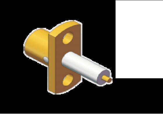 El conector de RF SMP de cobre con chapa de oro es un conector masculino con montura de brisa.