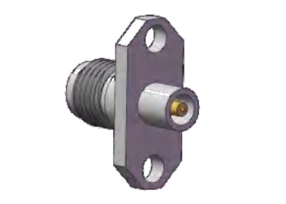 Conector RF SS Shell 40GHz 2.92mm, toma K, montaje en brida, espaciado de orificios de 0.480 pulgadas (12.2 mm)