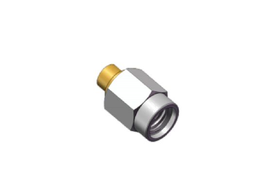 Conector coaxial Mini SMA RF macho SSMA de acero inoxidable de 50Ω, 18GHz, acoplamiento para cable .086, RG405