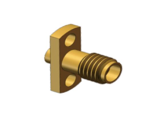 50Ω 18GHz SSMA Mini SMA macho Montaje de brida Conector coaxial RF Acoplamiento de cable para cable .086, RG405