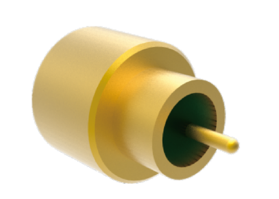 Conector SMPM sellado herméticamente de 50 Ω y 40 GHz de orificio liso para soldadura de PCB con conector de RF aeroespacial de 0,3 mm de diámetro exterior con clavija con baja pérdida de inserción