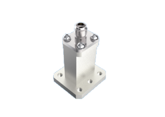 Guía de ondas WR 51 a adaptador tipo K de 2,92 mm Banda Ku/K 15 GHz ~ 22 GHz Conectores RF aeroespaciales de lanzamiento final con baja pérdida de inserción