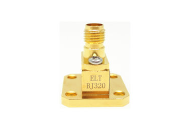 WR28 K 2.92mm Guía de onda a adaptador coaxial Lanzamiento de extremo femenino K/BJ320-KF1