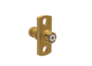 Montaje en panel con brida de 2 orificios SMP, acoplamiento de 50 ohmios para cable CXN3657