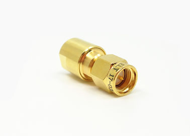 Conector de cobre amarillo del varón SMA RF del mini tamaño para el cable de LMR200 MF147B CXN3449