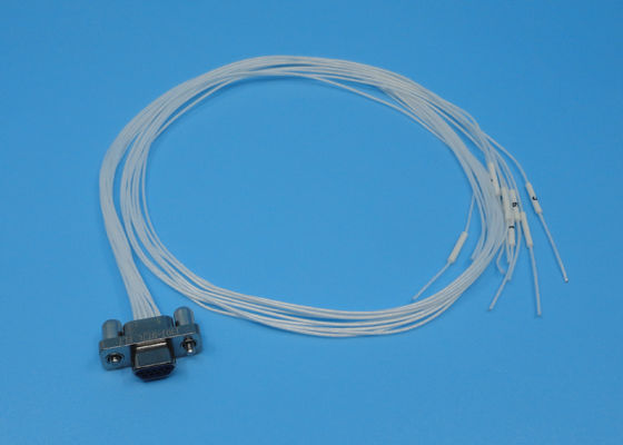 500 conector rectangular de la durabilidad J30j de los ciclos con el cable del blanco AFR250 de 500m m