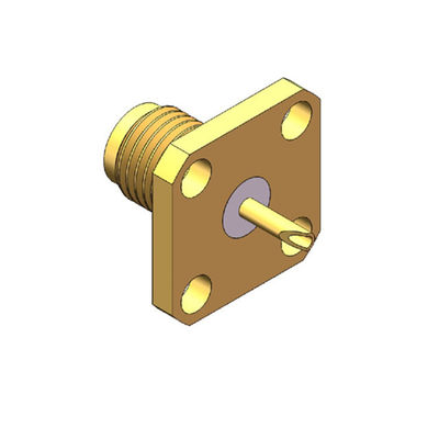 conector plateado oro de Mini Size Good Bandwidth SMA RF de la impedancia 50Ω