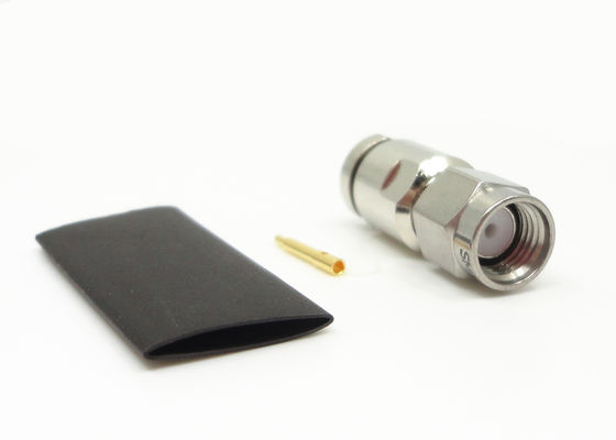 50 Ohm SMA Directo Adaptador de enchufe masculino RG142