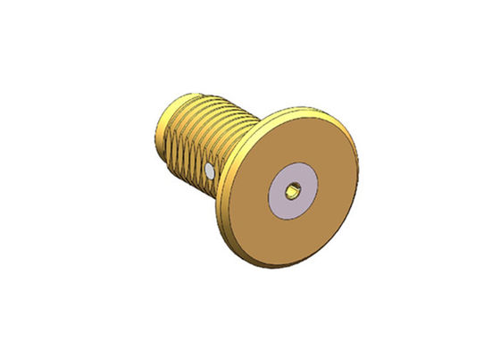 Conector plateado oro femenino del tabique hermético 20GHz SMA RF
