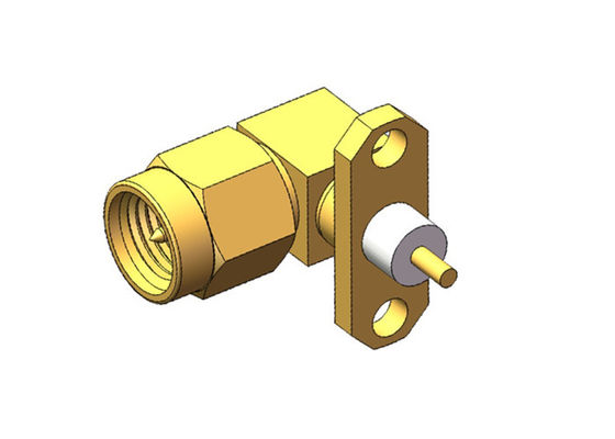 Conector masculino de los agujeros SMA RF de la antena 2 del soporte del reborde
