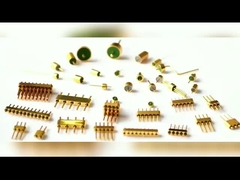 Conectores herméticos de vidrio a sello de metal de transmisión de RF encabezados de pines múltiples